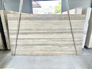 Silver travertine